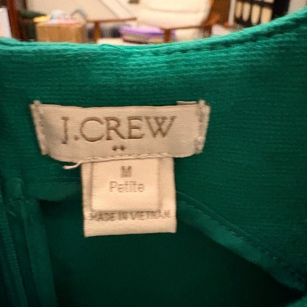 J. Crew Vibrant Green Dress - Picture 2 of 4